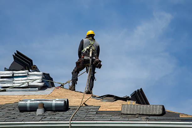 Professional Roof Installation technician working in Rowley, MA
